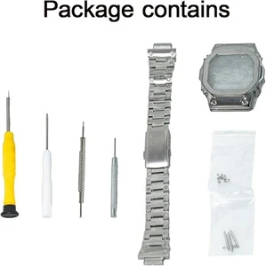 For Casio G-SHOCK DW5600 Mod Kit, Stainless Steel Case Bezel Strap Bracelet - Picture 1 of 9