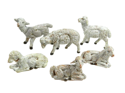 Pecore Fontanini per Pastori Alti Cm 10 - Animali per Presepe - Modello a Scelta - Immagine 1 di 4