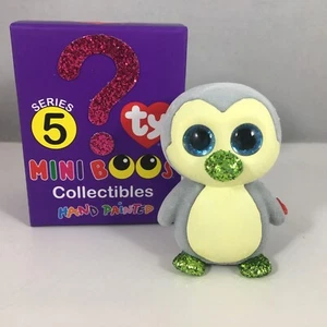 NEU 2022 Ty Mini Beanie Boos Serie 5 - FINN der Pinguin Vinyl Figur (2 Inch) - Bild 1 von 3