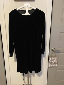 Tommy Hilfiger Large Velvet Dress With Ribbed Cuff - Picture 1 of 10