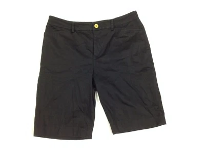 Pantalones cortos para mujer LAUREN RALPH LAUREN talla 8 negro dorado botón  Foto 1 de 4