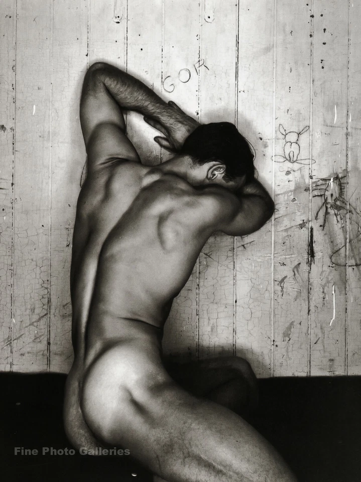 1954/97 Vintage GEORGE PLATT LYNES Masculino Nu Músculo Costas Duotone Foto Gravura - Imagem 1 de 1