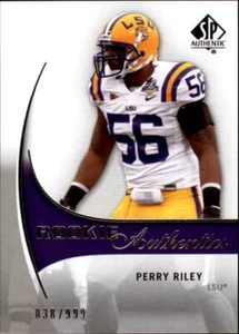 B2917- 2010 SP Authentic #213 Perry Riley RC /999 SAMPLE PIC - Picture 1 of 2