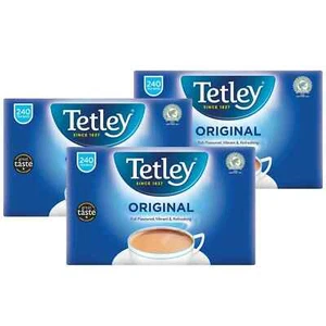 Bolsas de té negras clásicas Tetley Original Rich Fresh Natural Drink - Paquete de 3 x 240 - Imagen 1 de 3