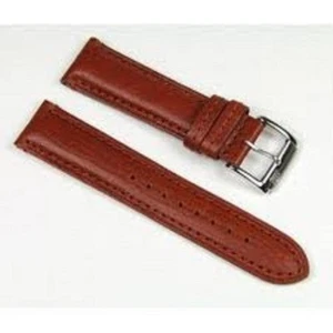 BRACELET MONTRE CUIR MARRON LARGEUR AU CHOIX BOUCLE DOREE - Imagen 1 de 1