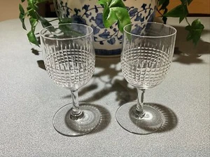 Baccarat Nancy Cut PORT 5"  Glasses SET OF 2 FREE SHIPPING - Picture 1 of 3