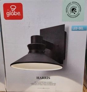 Globe Electric Harris 1-Light Matte Black LED Outdoor/Indoor Wall Sconce - Picture 1 of 4