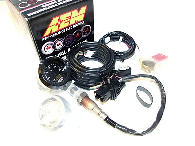 Kit de medidor controlador AEM Digital Wideband Air Fuel Ratio UEGO O2 (Bosch 4.9 LSU) Foto 1 de 2