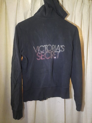 UNDERCOVER Felpa con cappuccio Victoria's Secret Supermodel Essentials donna cerniera intera taglia small nera