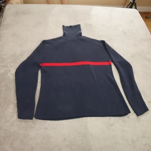 Vintage Polo Ralph Lauren Rollkragen Pullover Herren Large Blau/Rot - Bild 1 von 14