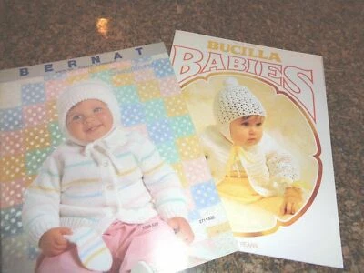* 3~ BUCILLA BABIES AND BERNAT SWEETHEARTS KNITTING PAMPHLETS+ EAST BABY KNITS - Image 1 of 4