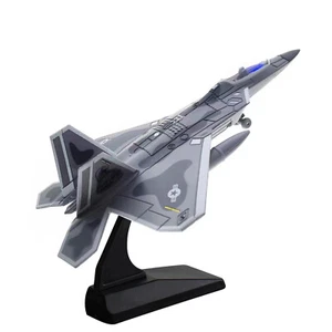 1/100 Scale Alloy Fighter F-22 Aircraft F22 Raptor Model Toys Sound Light b - Picture 1 of 12