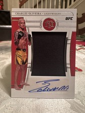 2023 Chronicles UFC National Treasures Auto Patch Charles Oliveira /99 #NT-CHO
