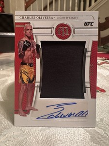 2023 Chronicles UFC National Treasures Auto Patch Charles Oliveira /99 #NT-CHO