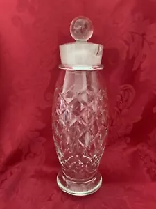 Near FLAWLESS Stunning ART GLASS Crystal MARTINI COCKTAIL SHAKER PITCHER POURER - Picture 1 of 12