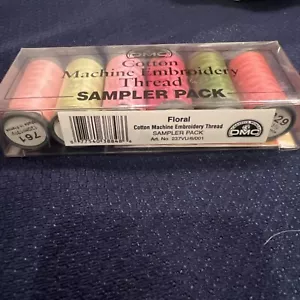 DMC Floral Cotton Machine Embroidery Thread Sampler Pack FRENCH NEW - Picture 1 of 5