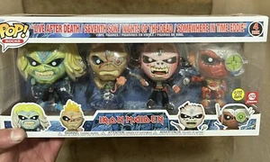 Iron Maiden - FUNKO POP! Iron Maiden - Eddie 4PK Glow in the Dark Box Set - Picture 1 of 3