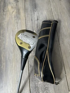 Karsten Ping Eye 2 Black Dot Driver #5 Wood Steel Shaft RH Ping Eye2 Vintage - Picture 1 of 7