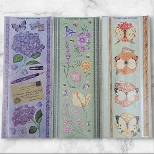 NRN Designs Vellum Sticker Timeless Treasures Mega Floral Butterfly Scrapbooking - Picture 1 of 5