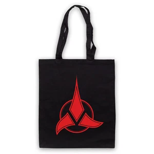 Klingon Symbol Warrior Trekkie Star Retro Sci Fi Fan Tote Bag Life Shopper - Picture 1 of 14