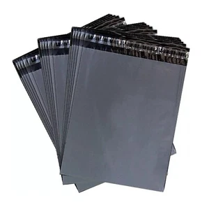 Grey Mailing Bags Self Seal Polythene Postal Postage Parcel Mailer - 13" x 19" - Picture 1 of 7