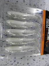 NEW 5 SAVAGE GEAR WHITE FLASH CANNIBAL SHAD 8cm PIKE ZANDER PERCH FISHING