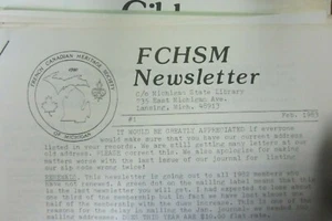 FCHSM 37 Newsletter Lot French Canadian Society Michigan OOP Genealogy Quebec - Bild 1 von 4
