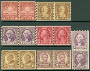 EDW1949SELL : USA Collection of 7 Different Very Fine, Mint OG Coil pairs - Picture 1 of 2