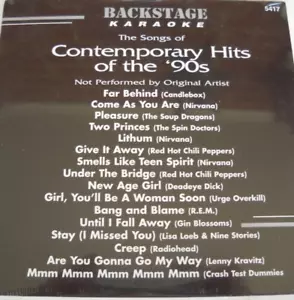 **NEW KARAOKE CD+G DISC BS5417 HITS OF THE 90`s FREE UNTRACKED POST AUSTRALIA** - Bild 1 von 2