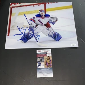 Henrik Lundqvist Signed New York Rangers 11x14 Photo JSA B - Picture 1 of 1