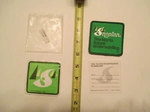 Bombardier Snoplan the key to future snowmobiling patch sticker Sew on Patch - Picture 1 of 6