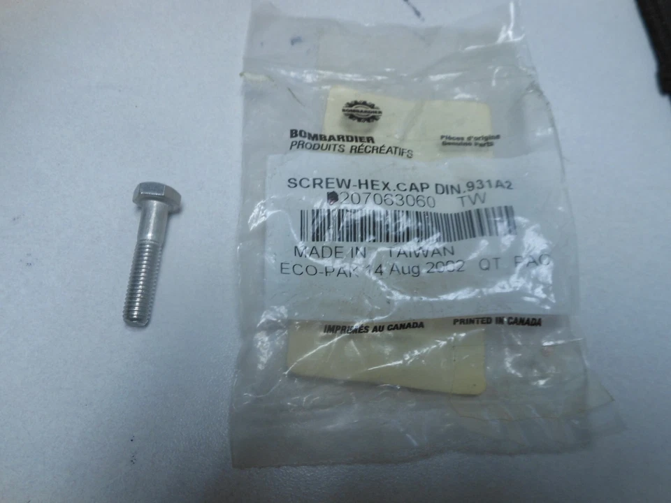 Nuevo de Lote Antiguo Bombardier OEM Tornillo Hexagonal 00 GS 99-01 GSX 01-06 GTI 99-16 GTX 207063060 Foto 1 de 2