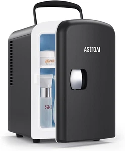 AstroAI Minikühlschrank 4 Liter, 6 Dosen tragbarer AC+DC Power Cooler, für Schlafzimmer, ca - Bild 1 von 11