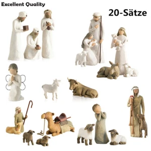 20 teiliges Krippenset Born Scene Willow-Tree, Figur Kunstharz-Bastelset - Bild 1 von 12