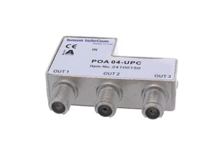 3 salidas de conector F de banda ancha adaptador push-on 5 – 2.000 MHz - Imagen 1 de 2
