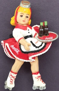 1998 Coca Cola Drive-in Roller Skate Carhop Advertising Refrigerator Magnet - Picture 1 of 4