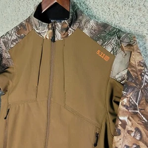 5.11 Tactical Sierra Softshell Jacket Men's M Realtree Camo Colorblock Full Zip - Picture 1 of 17