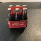 1950s Miniature 6 Pack Coca Cola Carrier With Bottles