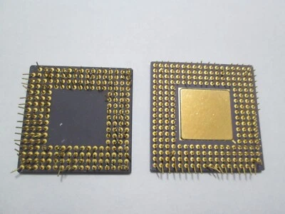 Lotto di due (2) CPU VINTAGE LSI in ceramica per recupero oro - Immagine 1 di 4