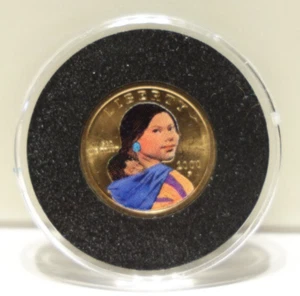 2000 P Sacagawea Dollar $1 Colorized - Picture 1 of 2