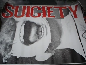 1 X SECOND HAND MUSIC  POSTER  SUICIETY - Imagen 1 de 1