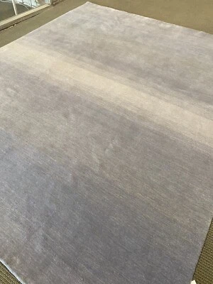 Modern Spectacular Hand Made Area Rug Gabbeh  9’ X 12’ New Nomadic Gray Fine A+ - Image 1 of 4