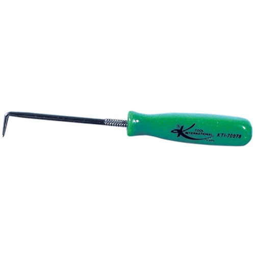 K Tool 70078 Angled Miniature Pick, 90 Degree, with Neon Green Handle - Image 1 of 1