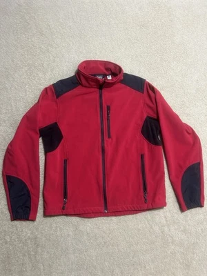 Black Diamond Jacket Mens Medium Red Black Softshell Fleece Lined Coat 5 Pockets - Image 1 of 4