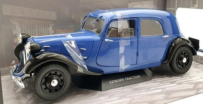 Solido 1/18 Scale Diecast S1800906 - Citroen Traction BI-TON 1937 - Black/Blue - Image 1 of 4