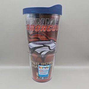 NUOVO Tervis Denver Broncos Super Bowl 50 Champions 24 oz bicchiere caldo/freddo - Foto 1 di 5