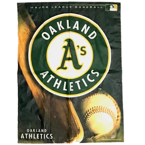 Bandiera da baseball Oakland A's MLB 54"x37" - Foto 1 di 7