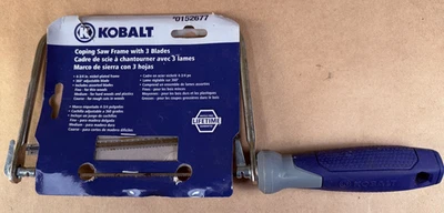New Kobalt 6" Coping Saw - 152677 - with 4 Blades - In Package - Free Shipping - Image 1 of 4