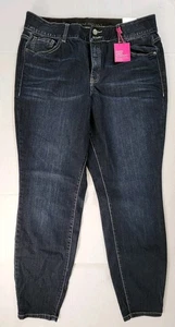 Neu mit Etikett Lane Bryant Skinny Jeans Größe 18 blau enger Bauch (38Wx27L) - Bild 1 von 5