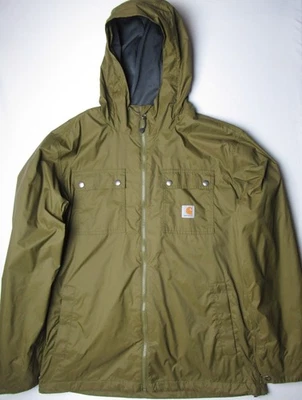 Chaqueta Carhartt Rain Defender Rockford Forrada de Malla Marrón Claro Para Hombres L Foto 1 de 4
